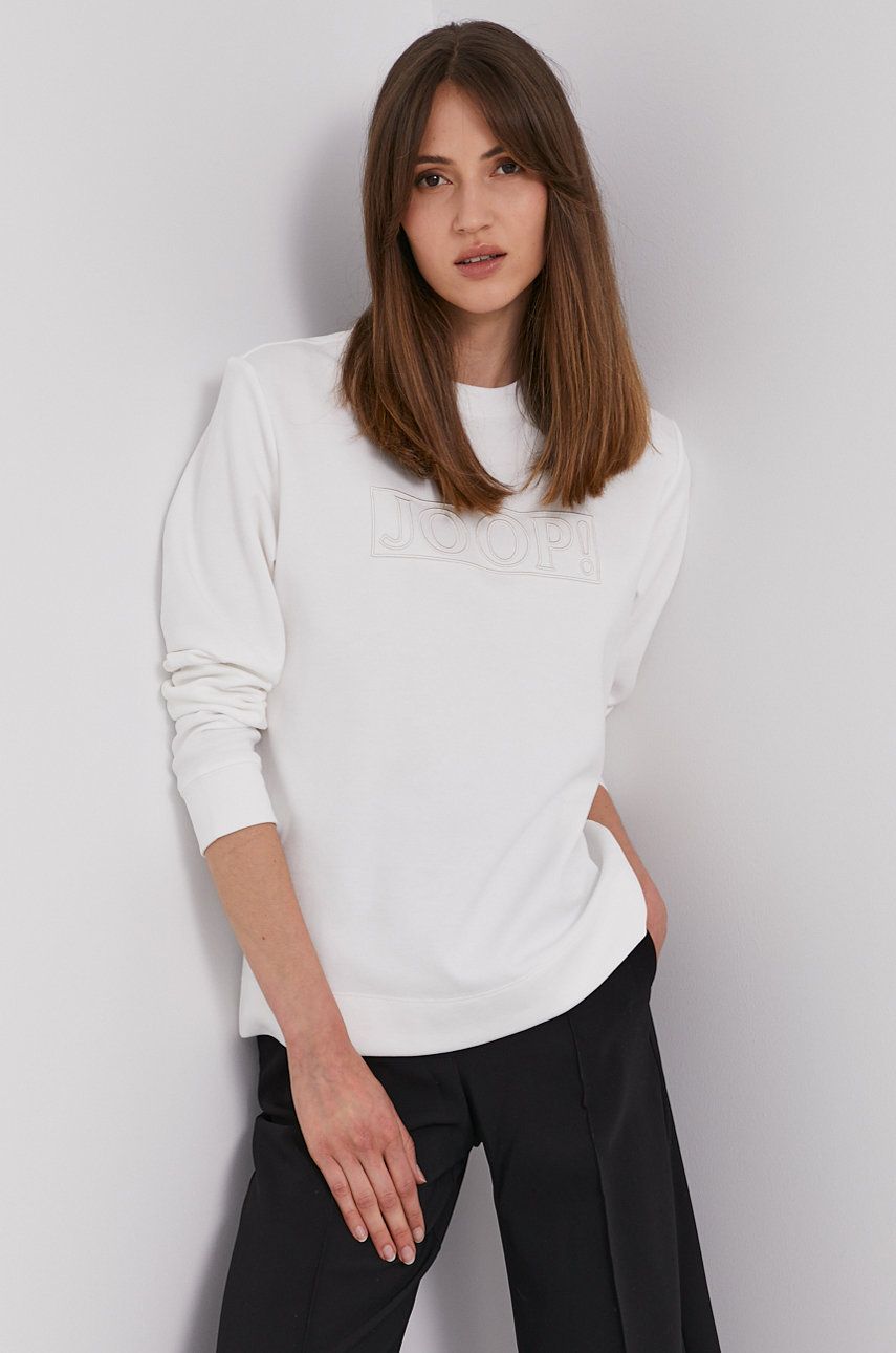 Joop! Bluză femei, culoarea alb, material neted answear imagine noua
