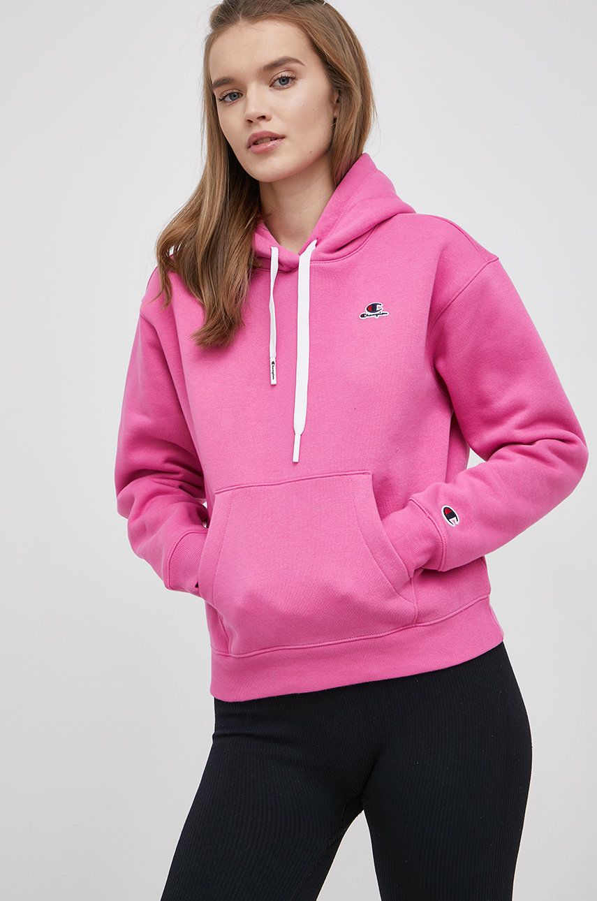 Champion Bluză 114466 femei, culoarea roz, cu imprimeu answear.ro imagine noua 2022