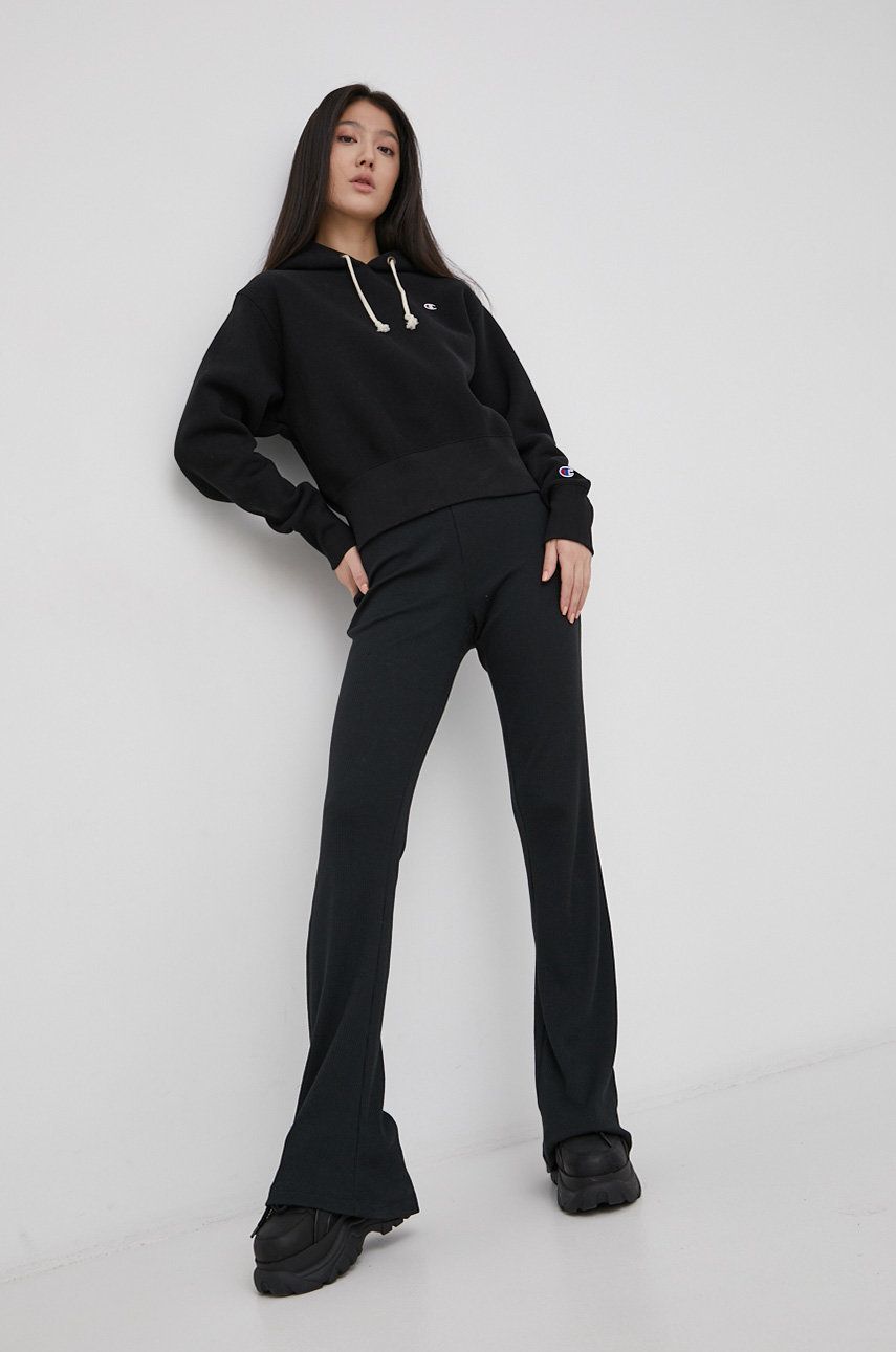 Champion Bluză femei, culoarea negru, material neted answear.ro imagine megaplaza.ro