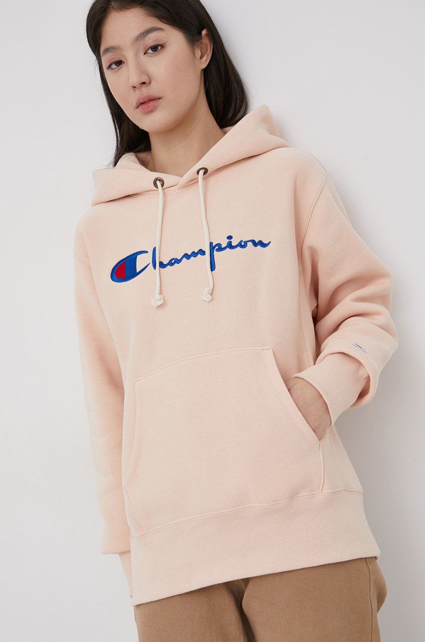 Champion Bluză 114788 femei, culoarea roz, cu imprimeu