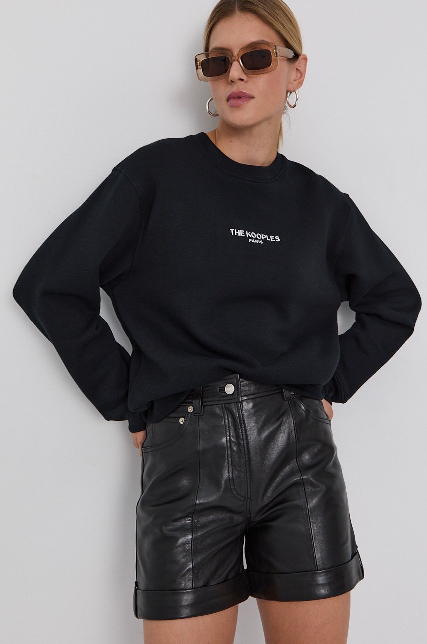 

Кофта The Kooples жіноча колір чорний з аплікацією
