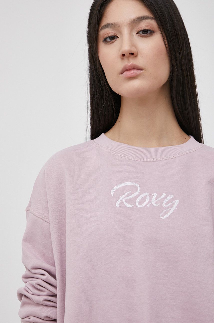 Roxy Bluză femei, culoarea roz, cu imprimeu