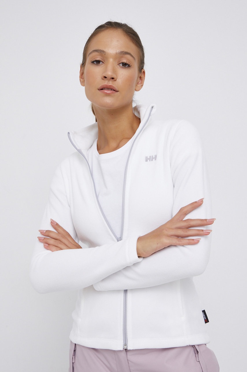 

Суичър Helly Hansen дамски в бяло с изчистен дизайн, Бял