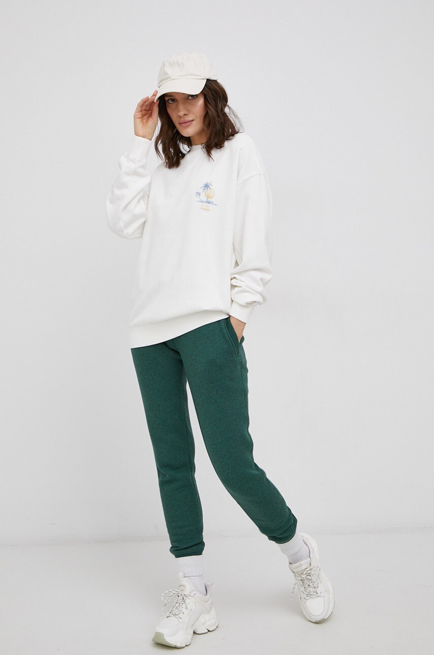 

Кофта Billabong жіноча колір білий з принтом