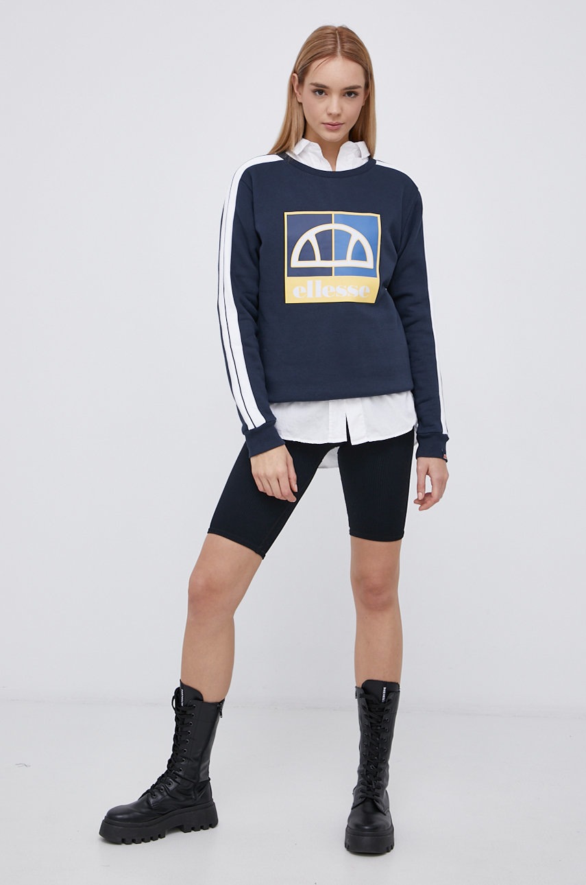 

Кофта Ellesse жіноча колір синій з принтом
