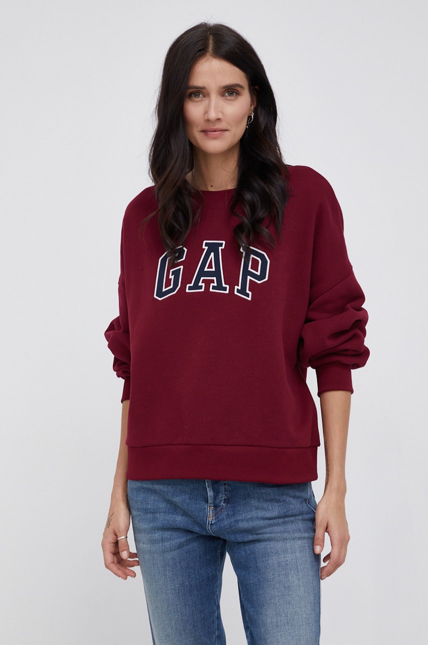 

Суичър GAP дамски в бордо с апликация