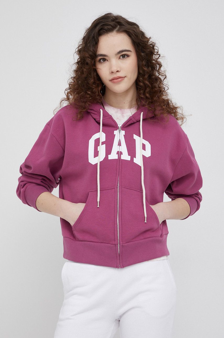 GAP bluza femei, culoarea violet, cu imprimeu 2022 ❤️ Pret Super answear imagine noua 2022