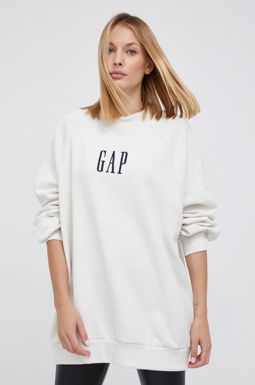 

Суичър GAP дамски в бяло с апликация, Бял