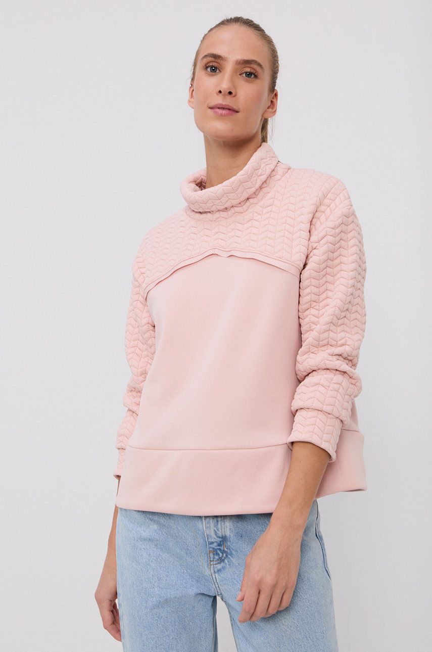 New Balance Bluză femei, culoarea roz, material neted answear.ro imagine megaplaza.ro