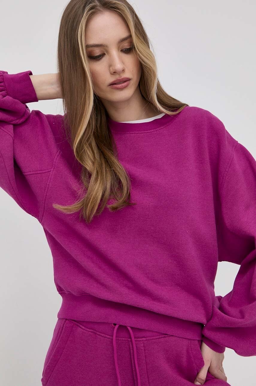 Ugg bluza femei, culoarea violet, neted