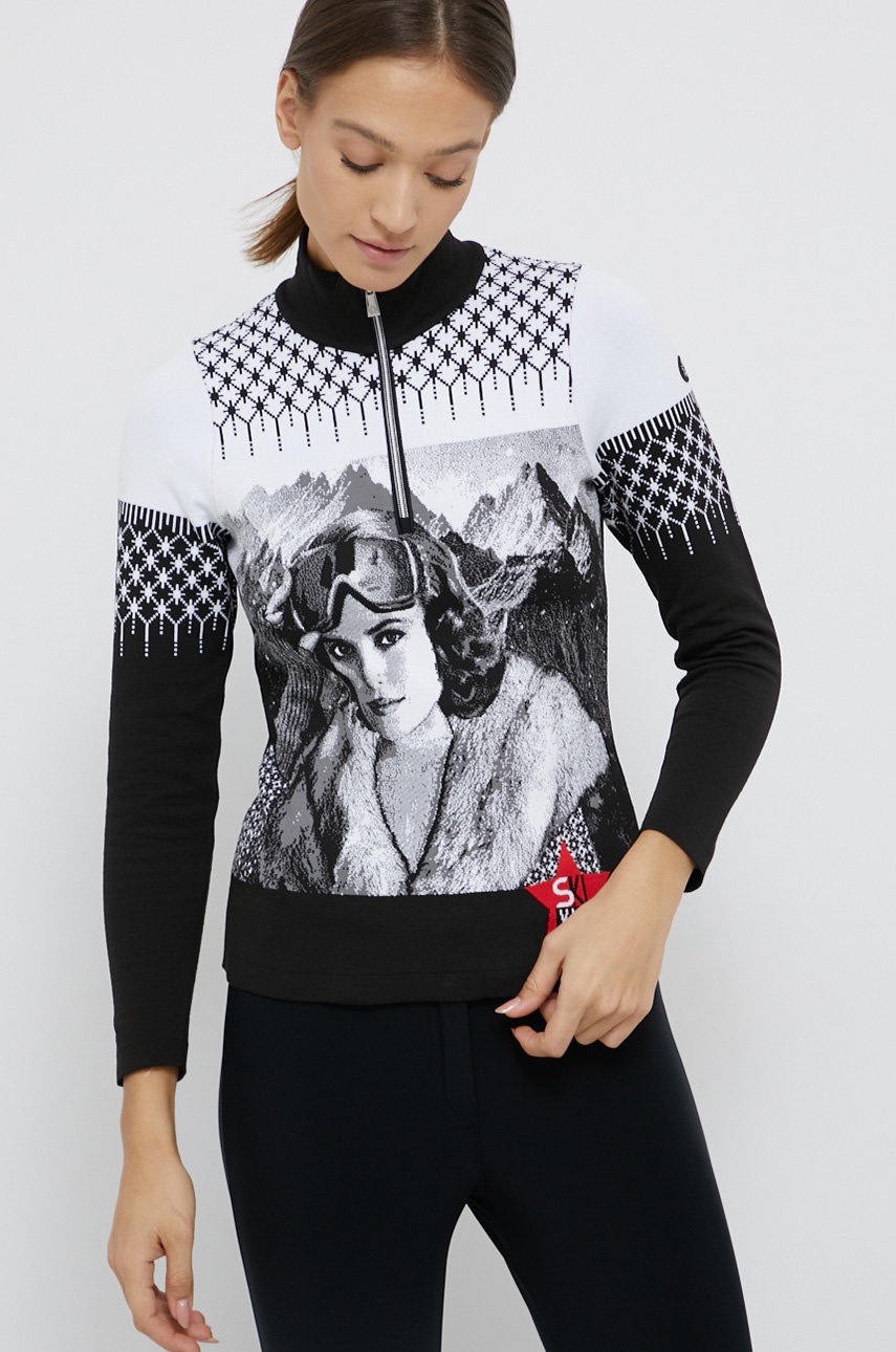 

Суичър Newland дамски в черно с принт, Черен