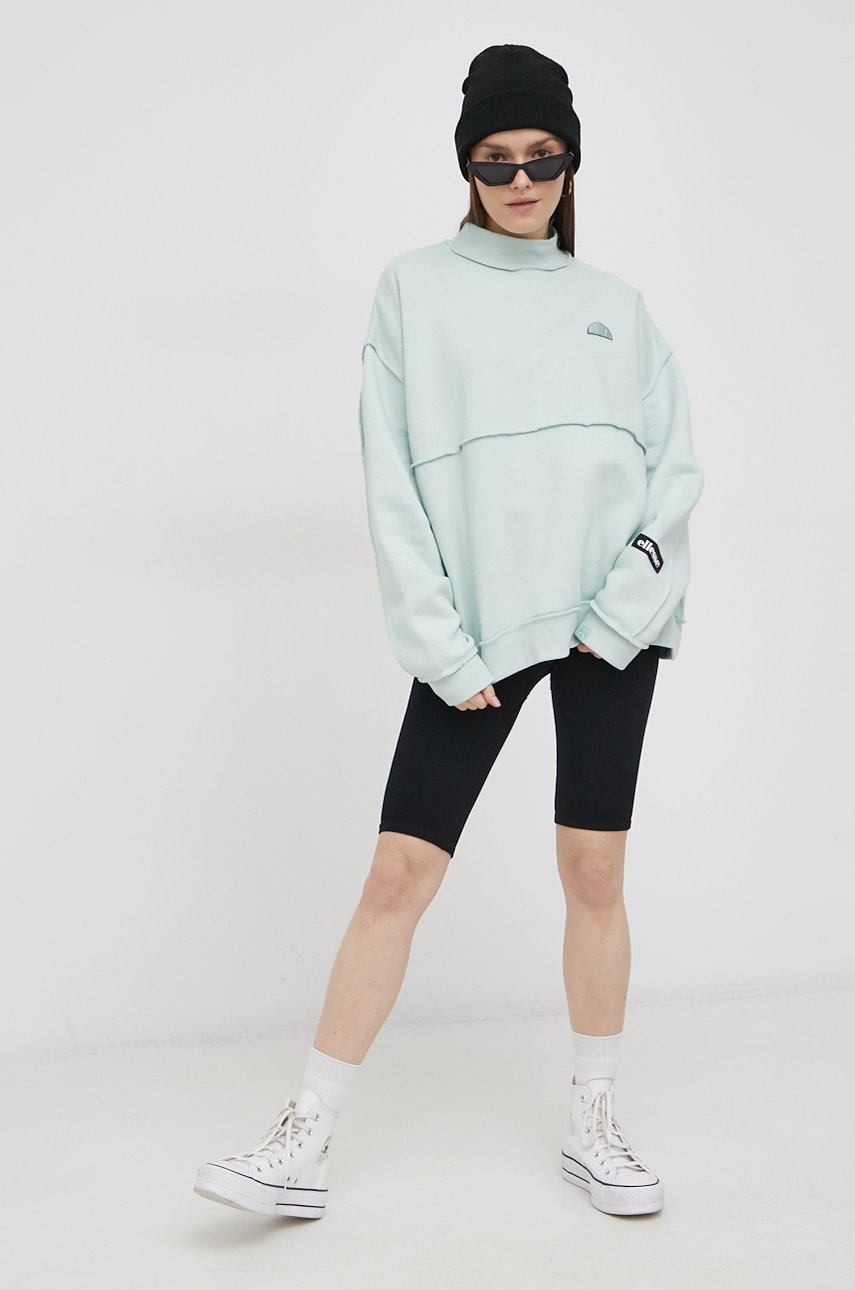 

Кофта Ellesse женская цвет бирюзовый гладкая
