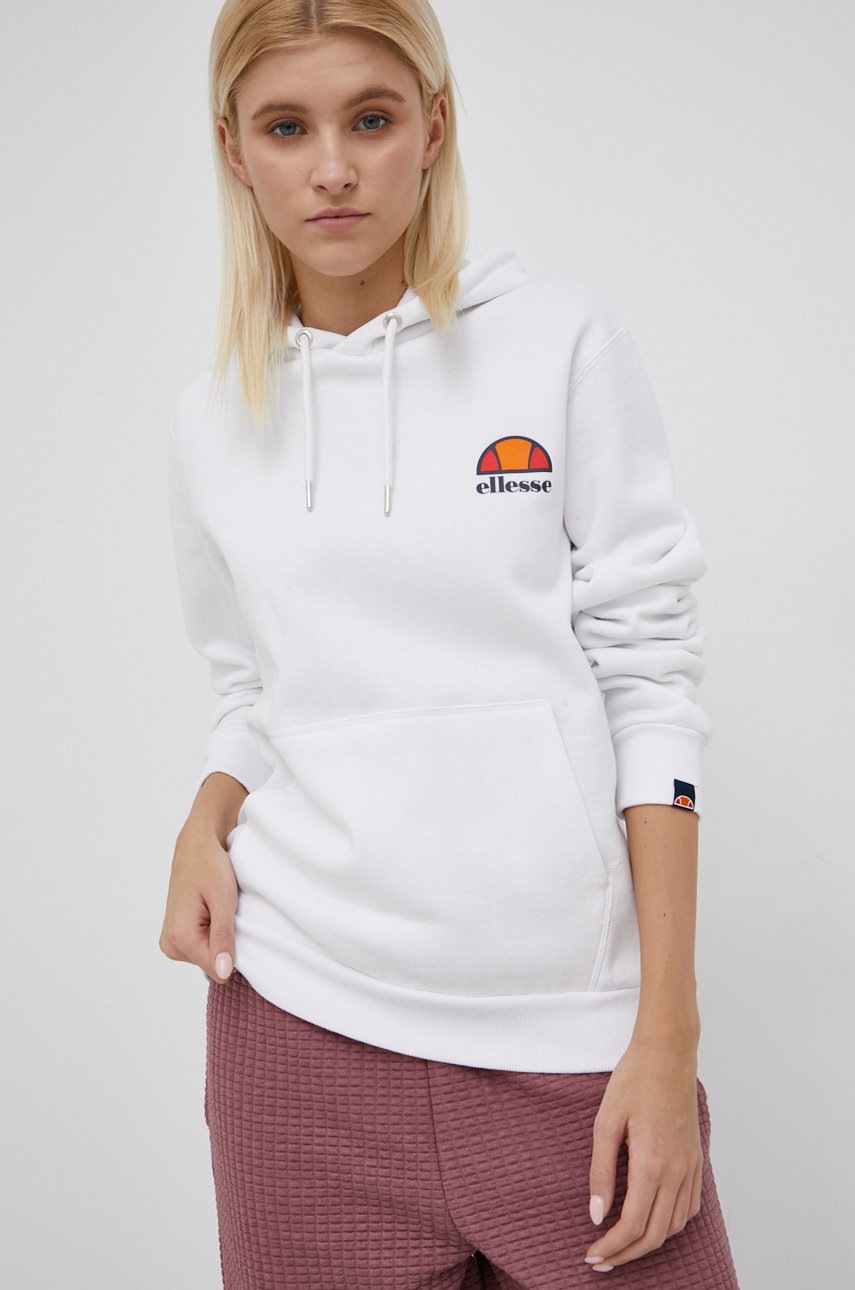 

Суичър Ellesse дамски в бяло с принт, Бял