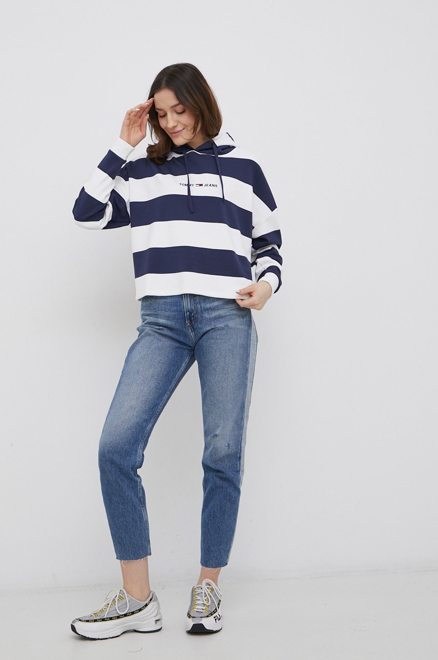 

Кофта Tommy Jeans жіноча колір синій візерунок