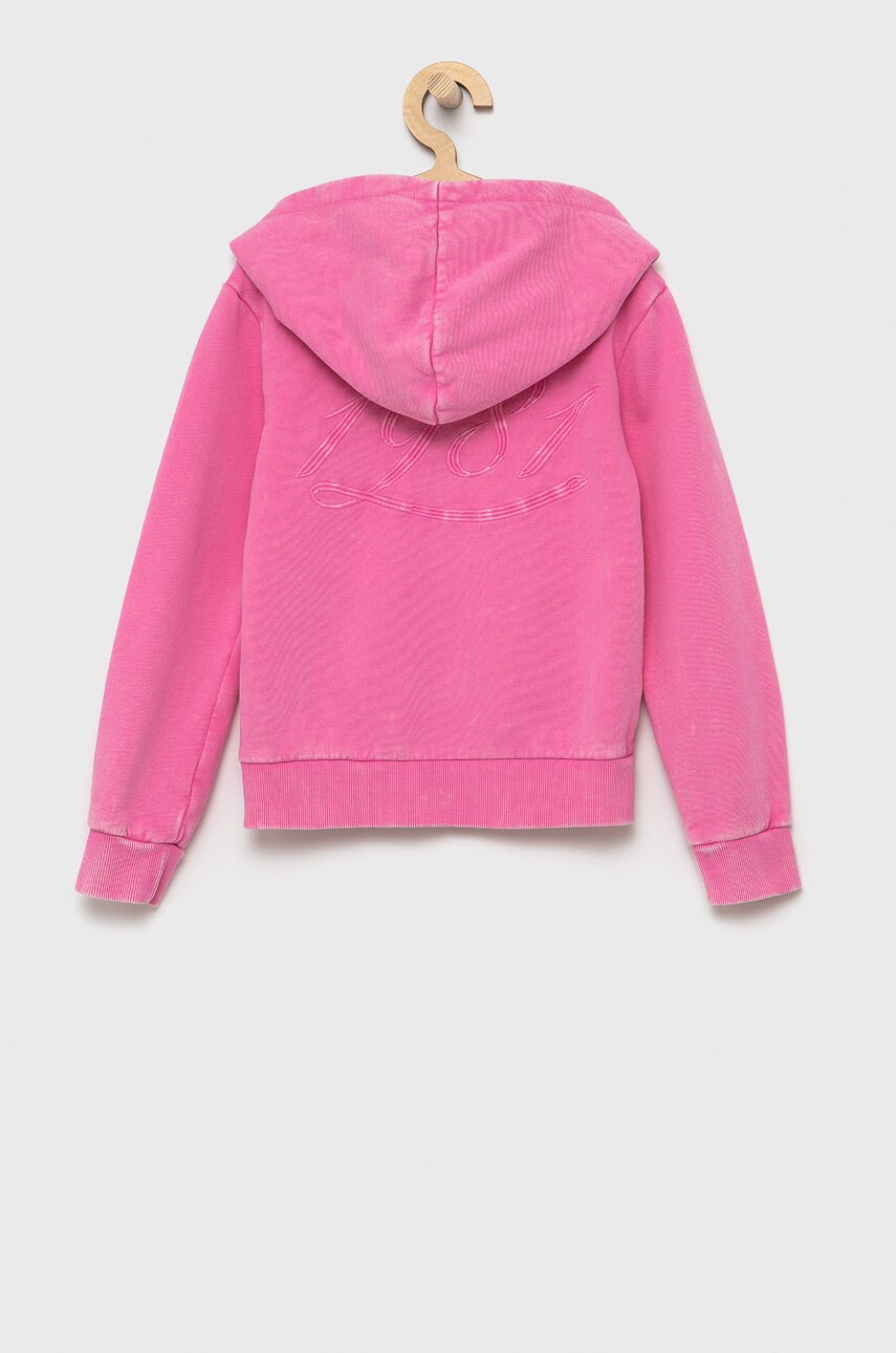 

Дитяча кофта Guess колір рожевий гладка