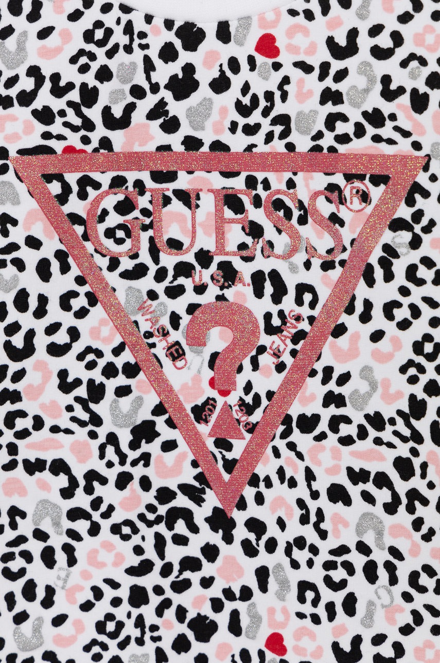 

Детская кофта Guess цвет розовый с узором