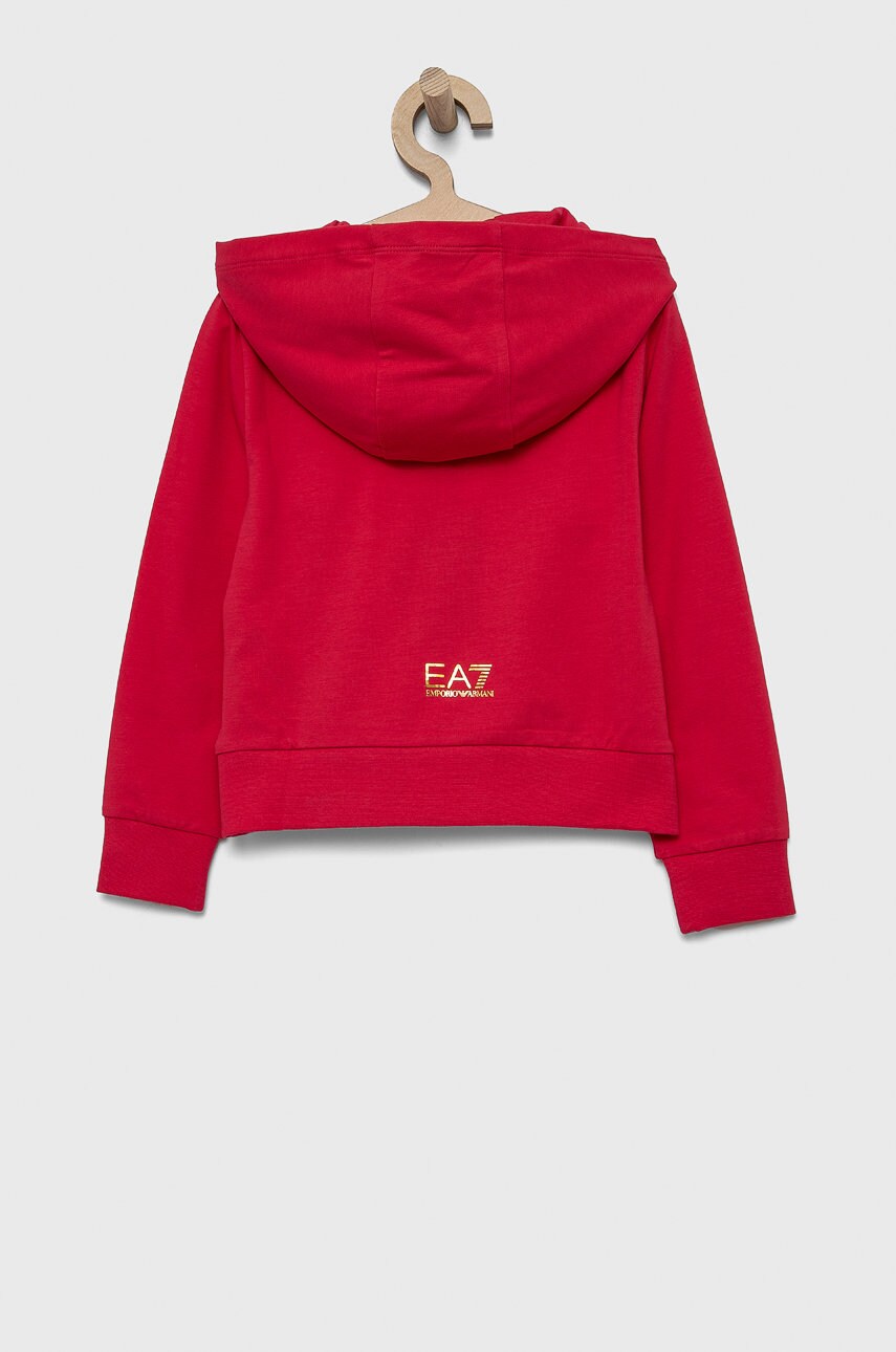 

Детская кофта EA7 Emporio Armani цвет розовый с принтом