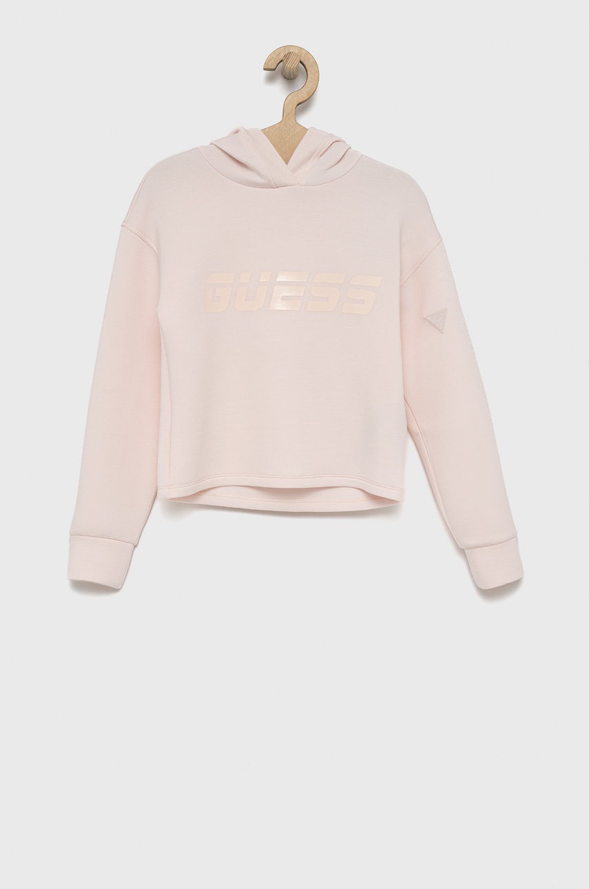 

Дитяча кофта Guess колір рожевий з принтом