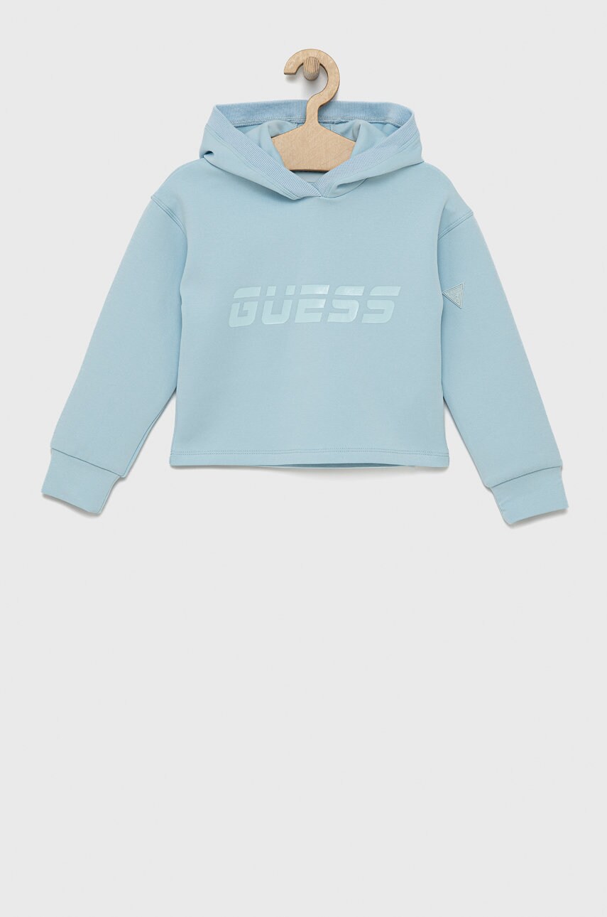 

Детски суичър Guess с принт, Син