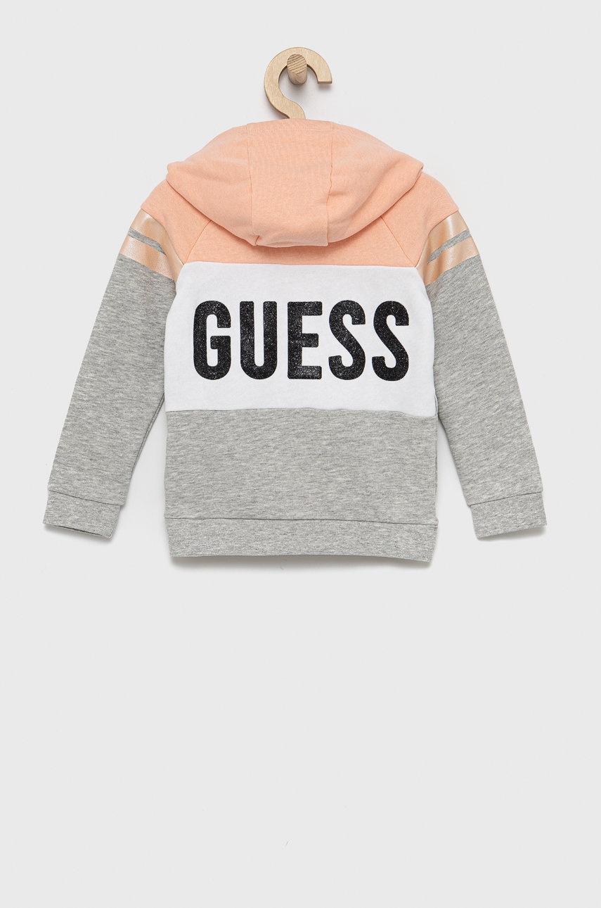 

Детская кофта Guess цвет розовый с узором