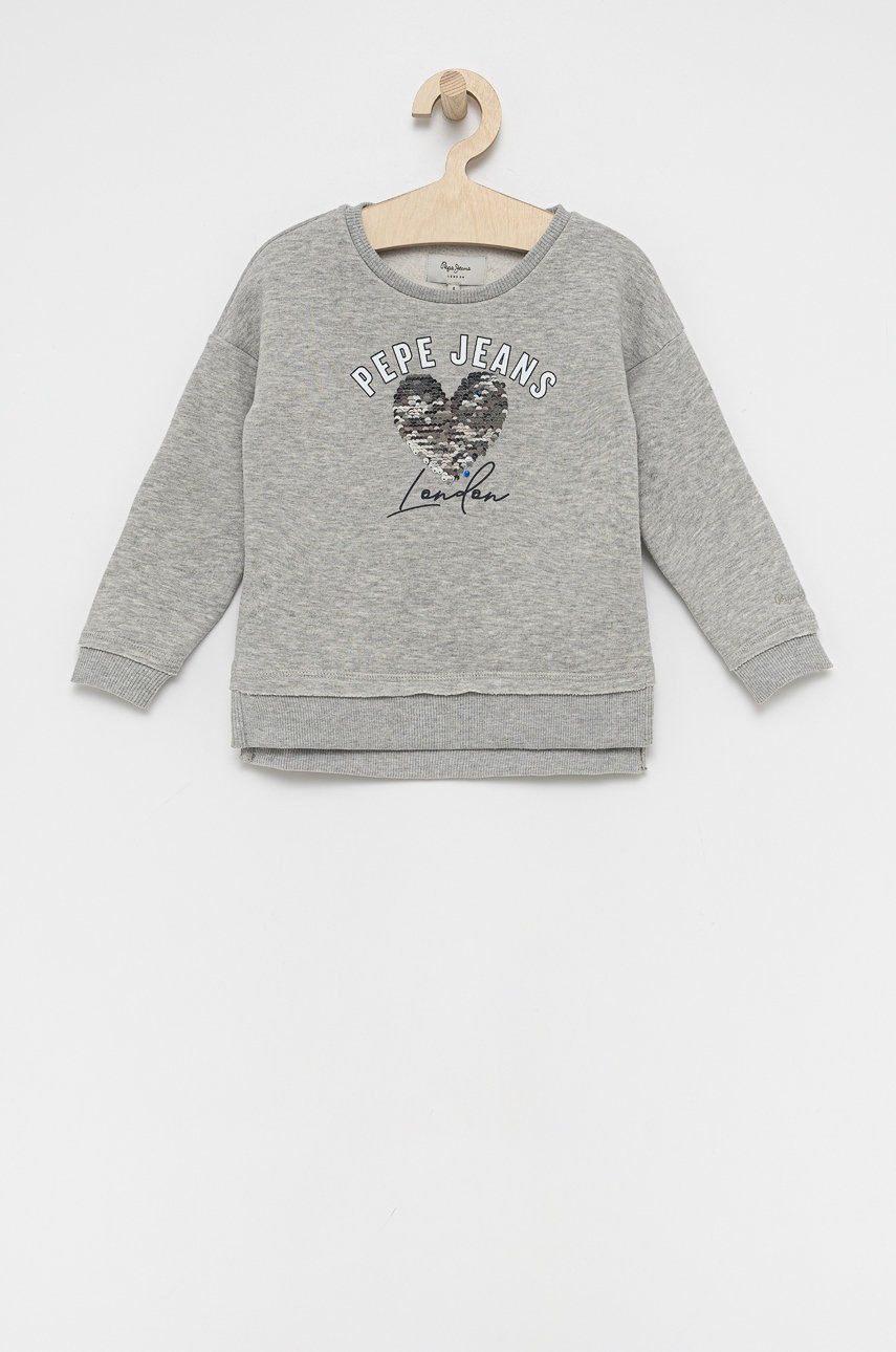 

Pepe Jeans - Детски суичър Danielle, Сив