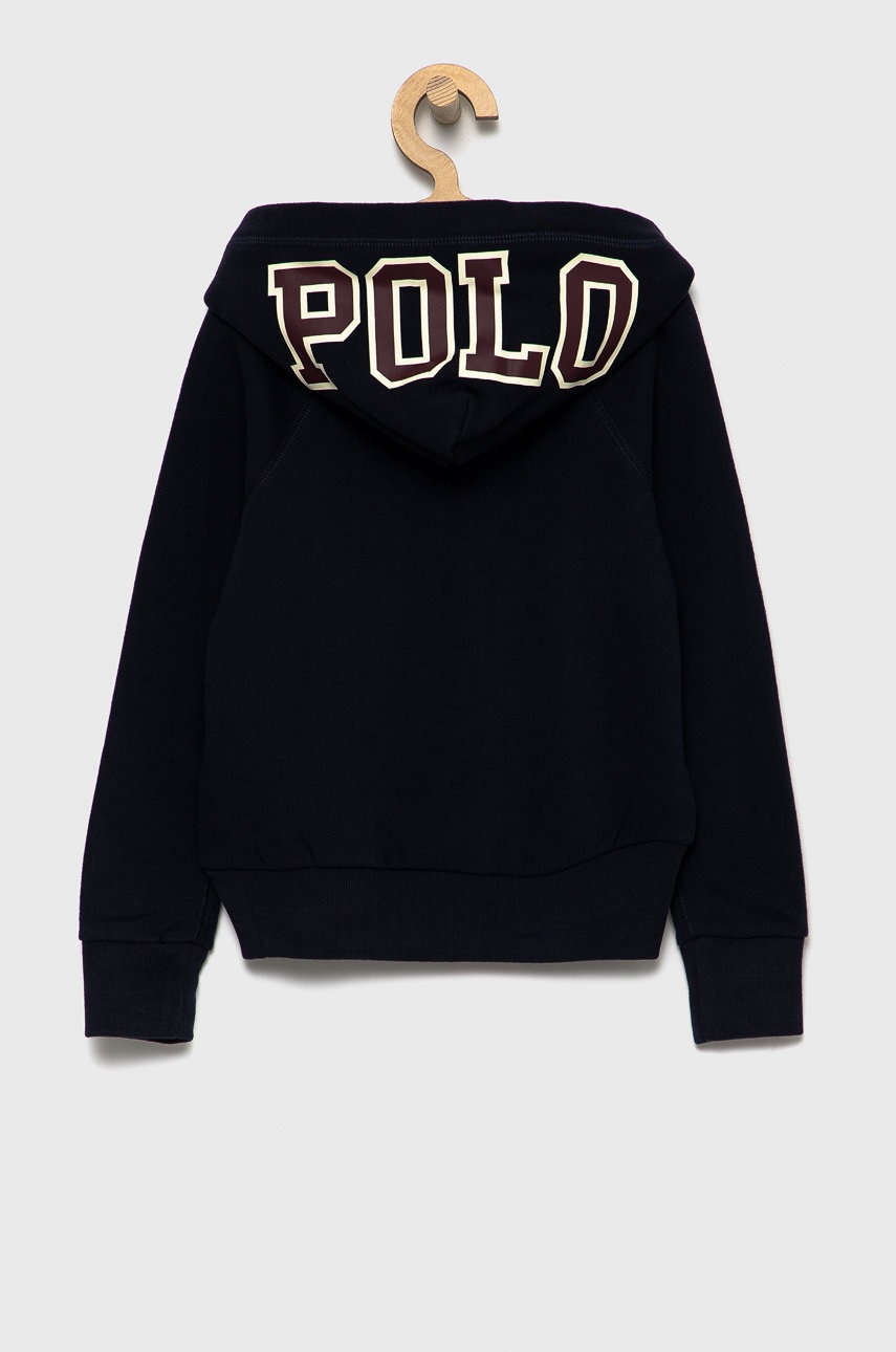 

Дитяча кофта Polo Ralph Lauren колір синій з аплікацією