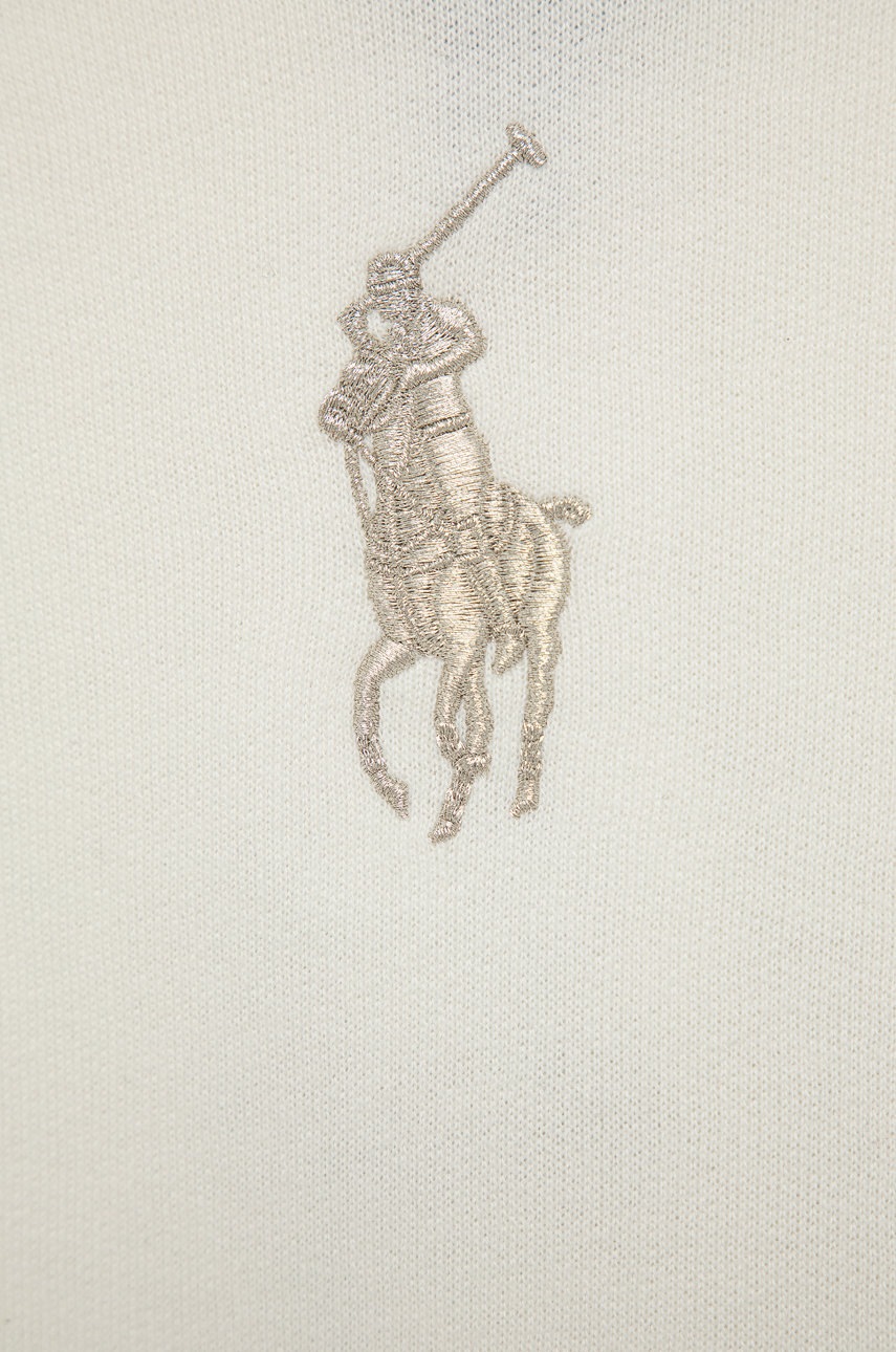 

Детская кофта Polo Ralph Lauren цвет кремовый с аппликацией