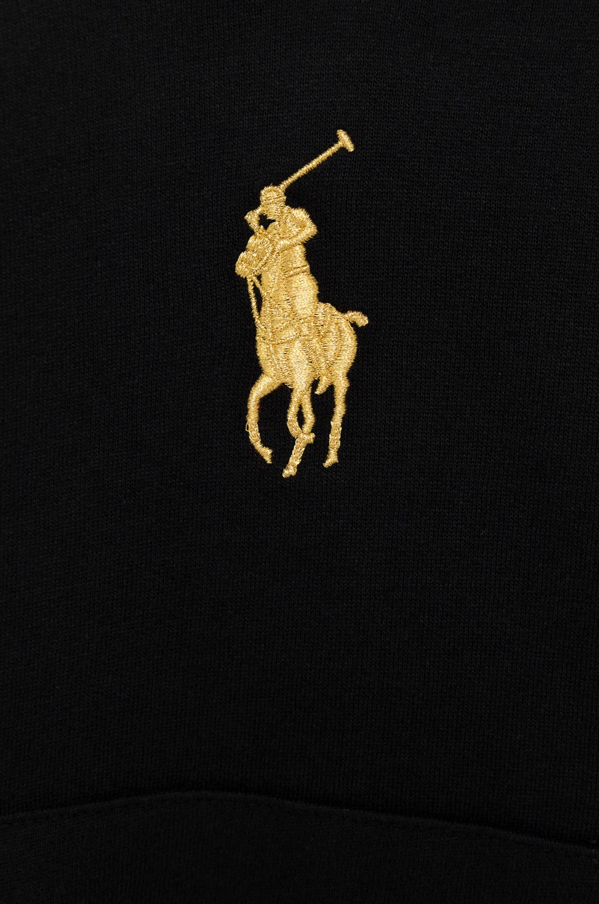 

Детская кофта Polo Ralph Lauren цвет чёрный с аппликацией