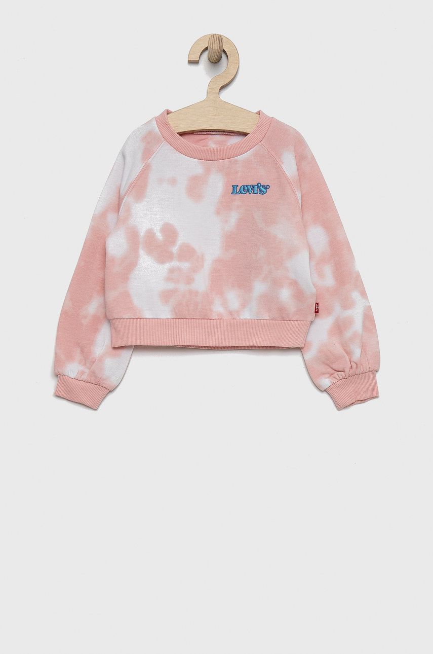 Levi's Bluza dziecięca kolor różowy wzorzysta