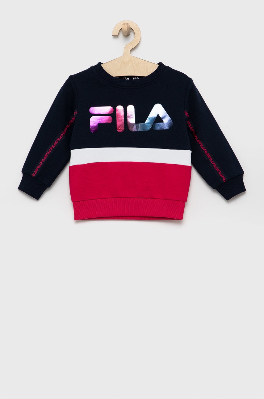 

Детски суичър Fila в розово с принт, Розов