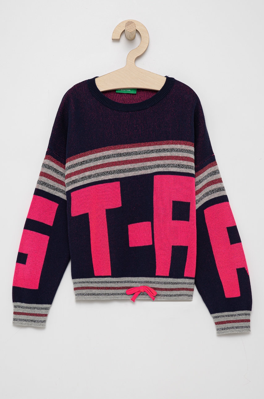 Дитячий светр United Colors of Benetton колір синій легкий в Кропивницькому Дитячий светр United Colors of Benetton колір синій легкий в Кропивницькому