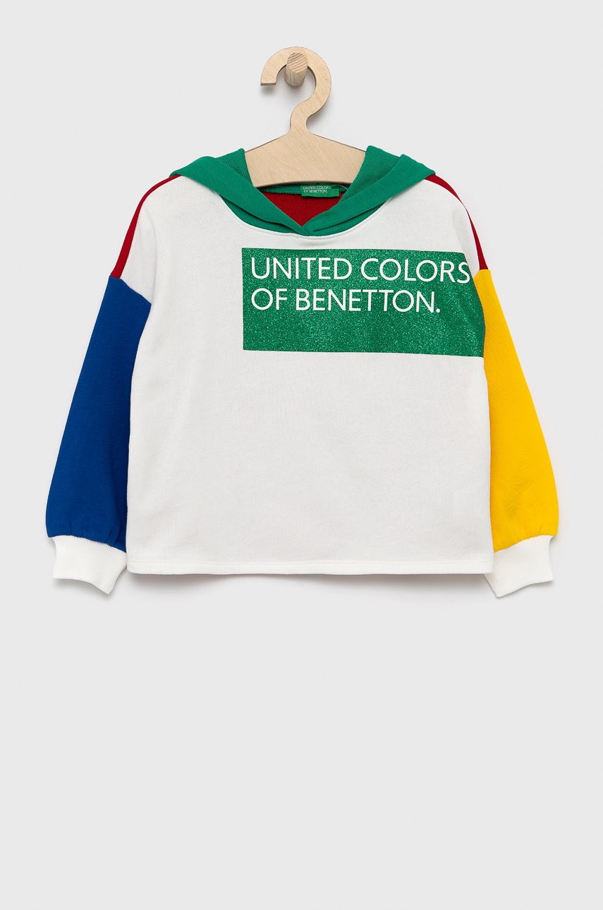 

Детски памучен суичър United Colors of Benetton с принт, Многоцветен