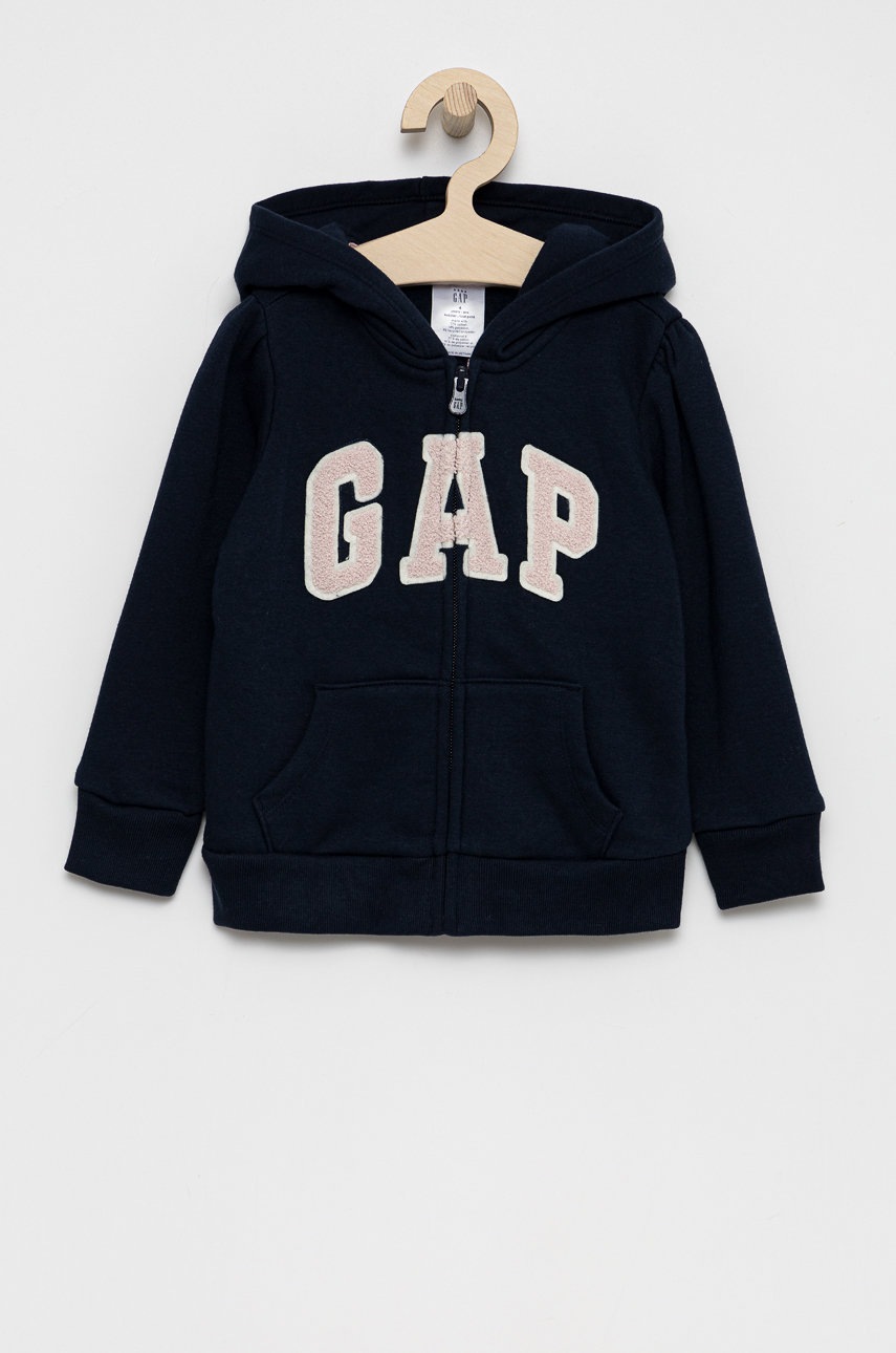 

Детски суичър GAP в тъмносиньо с апликация, Тъмносин