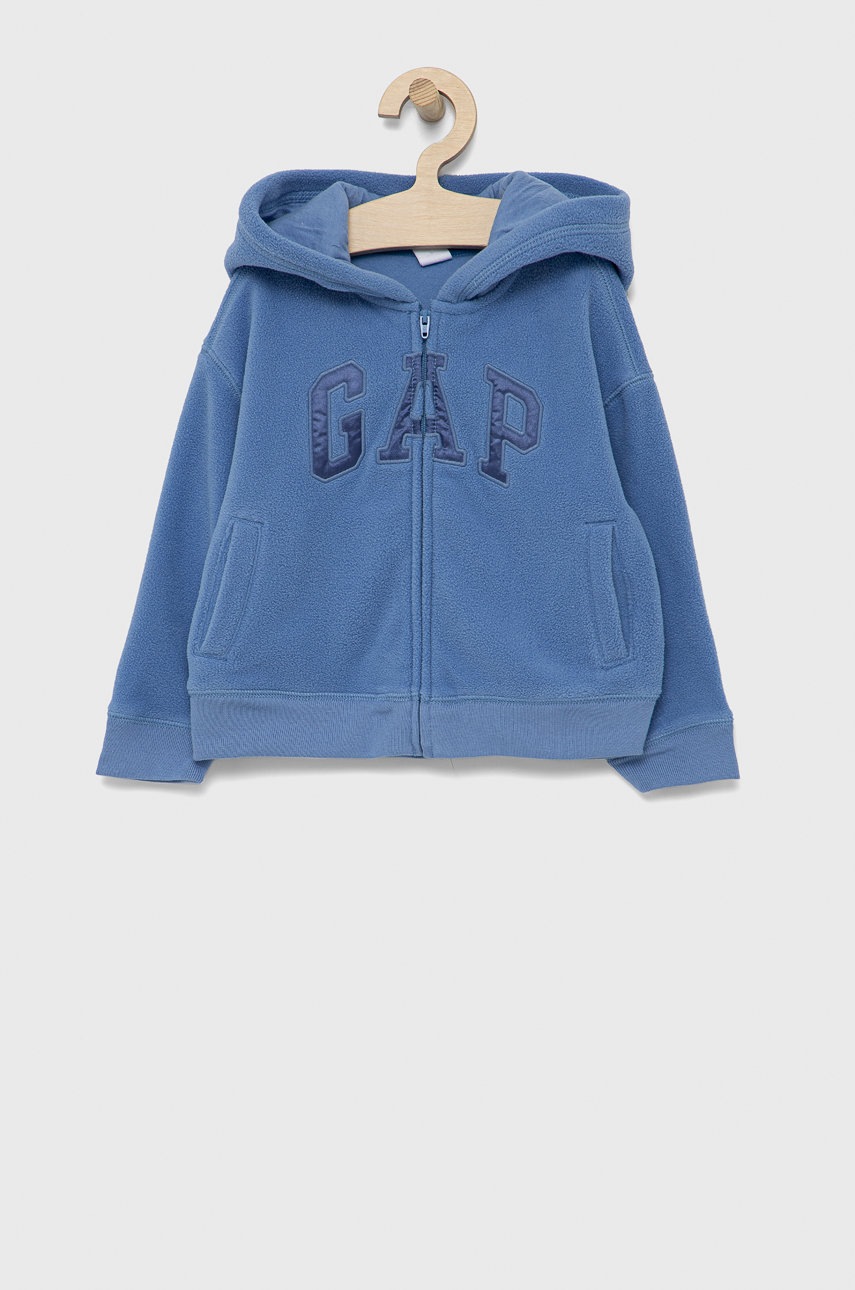 

Детски суичър GAP с изчистен дизайн, Син