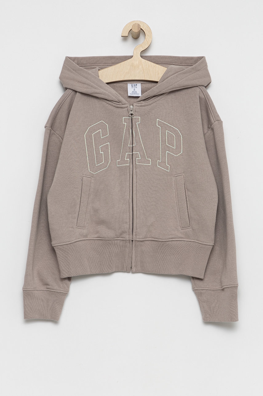 

Детски суичър GAP в сиво с апликация, Сив