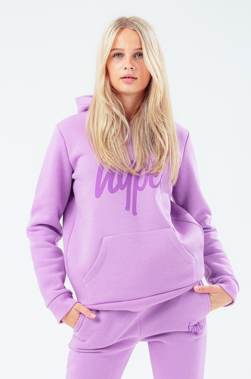 Hype bluză copii culoarea violet, cu imprimeu