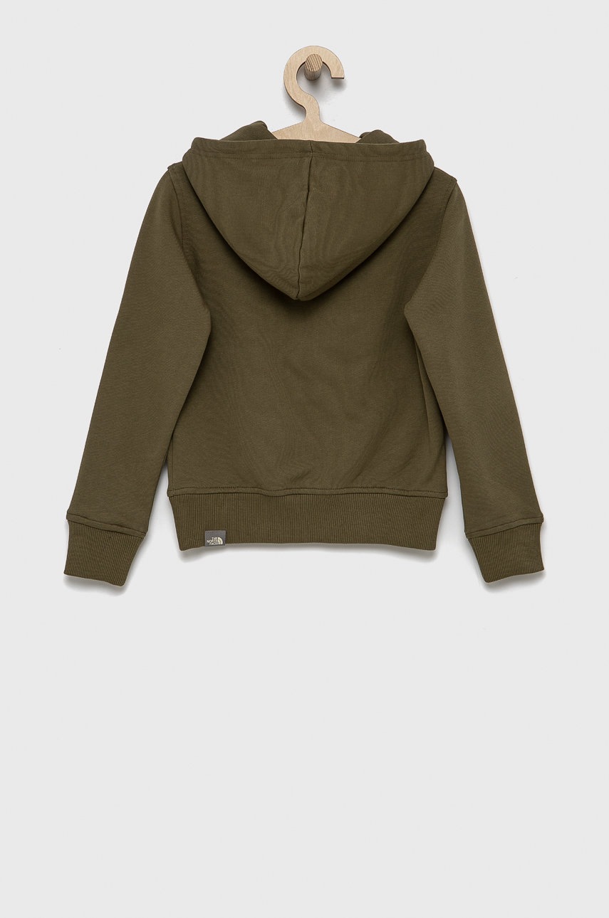 

Детская хлопковая кофта The North Face гладкая