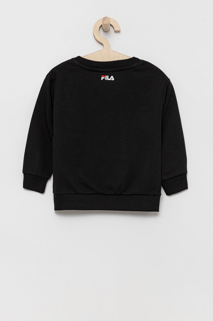 

Дитяча кофта Fila колір чорний з принтом