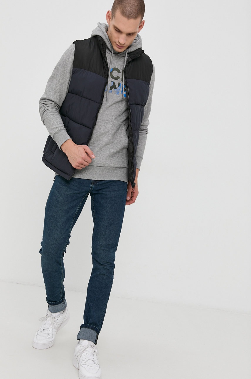 

Кофта Jack & Jones чоловіча колір сірий з принтом