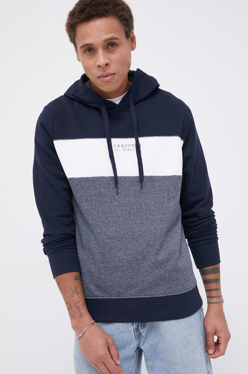 

Кофта Jack & Jones чоловіча колір синій гладка
