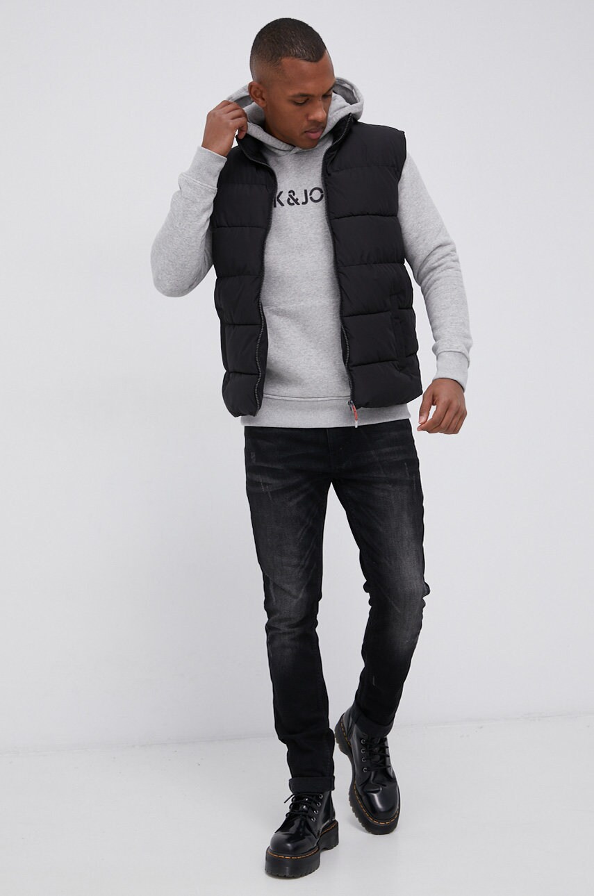 

Кофта Jack & Jones чоловіча колір сірий гладка