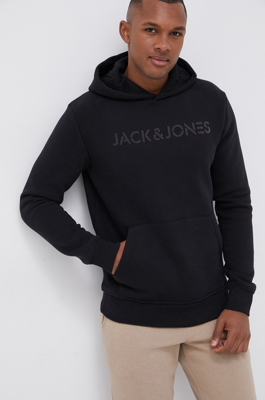 

Кофта Jack & Jones мужская цвет чёрный гладкая