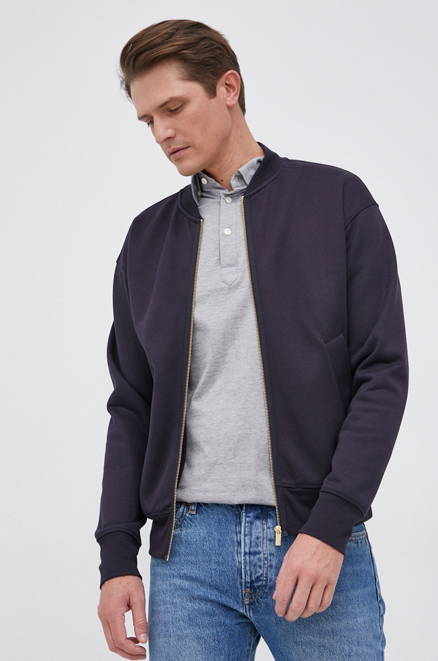 

Суичър Scotch & Soda мъжки в тъмносиньо с изчистен дизайн, Тъмносин