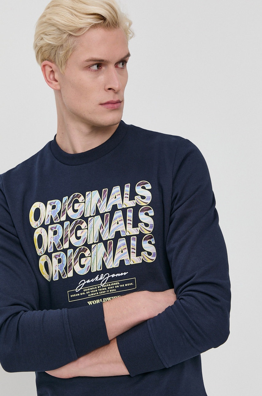 

Суичър Jack & Jones мъжки в тъмносиньо с изчистен дизайн, Тъмносин
