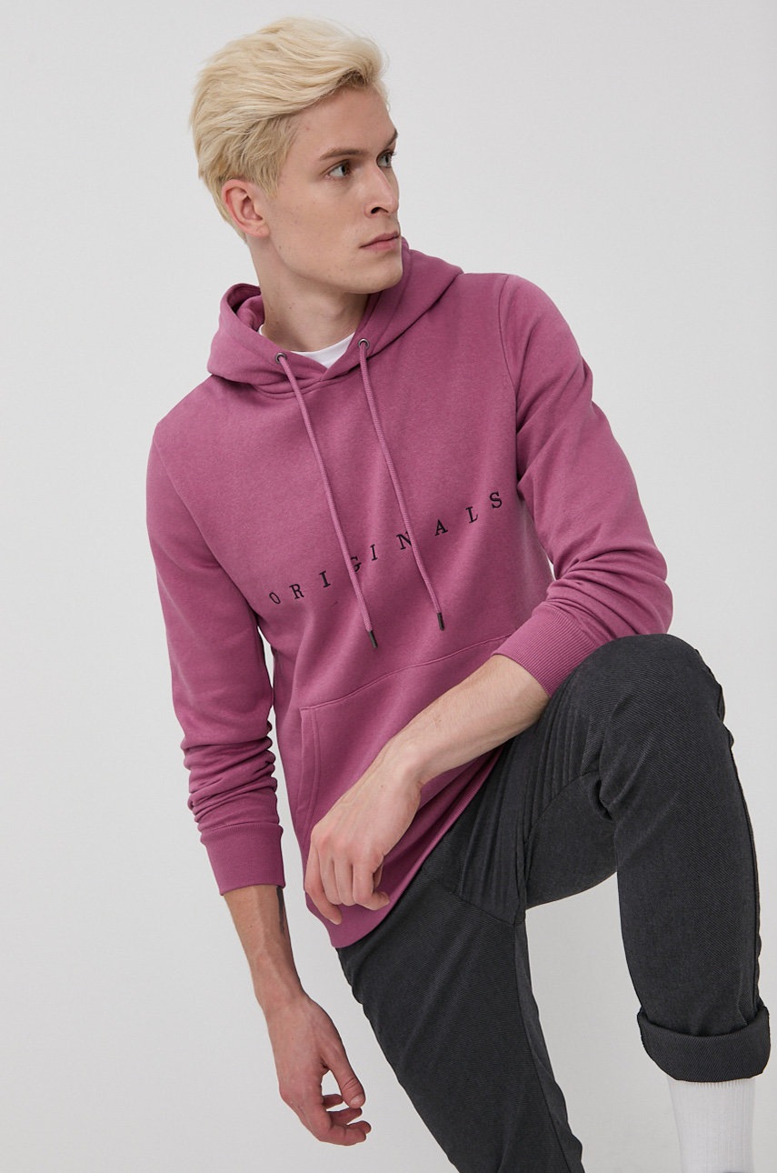

Суичър Jack & Jones мъжки в розово с изчистен дизайн, Розов