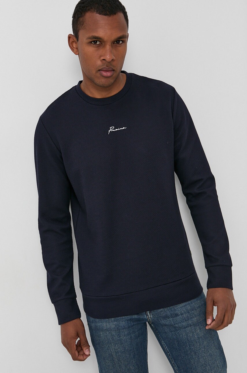

Суичър Premium by Jack&Jones мъжки в тъмносиньо с изчистен дизайн, Тъмносин