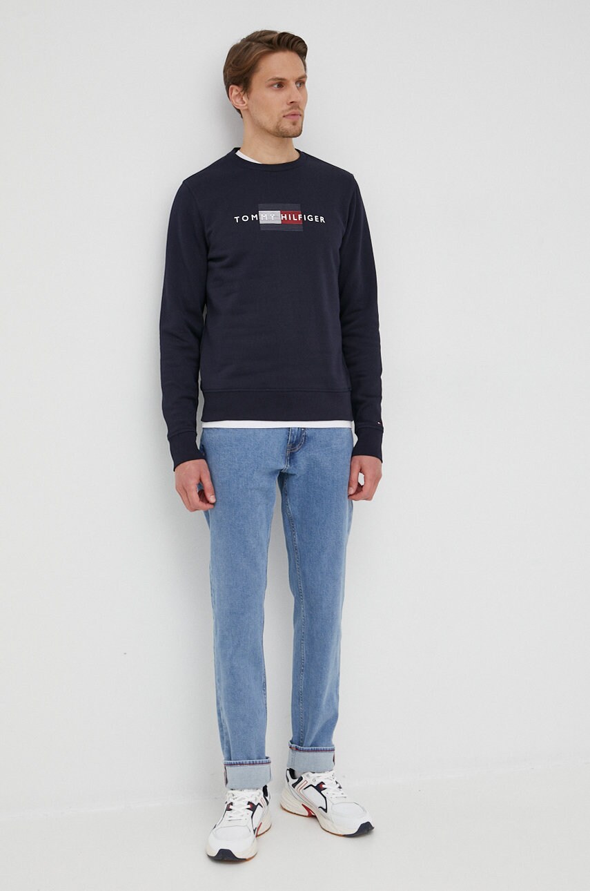

Кофта Tommy Hilfiger чоловіча колір чорний з принтом