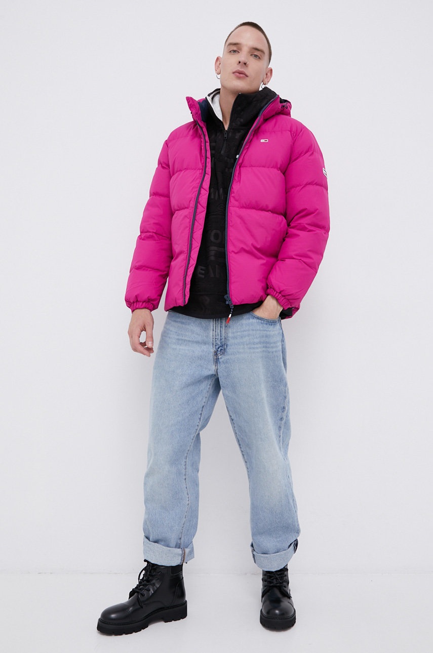 

Кофта Tommy Jeans чоловіча колір чорний візерунок
