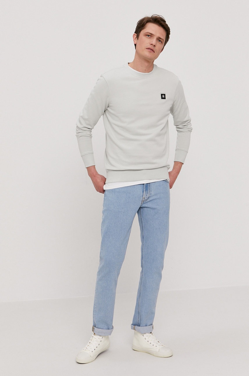 

Хлопковая кофта G-Star Raw мужская гладкая