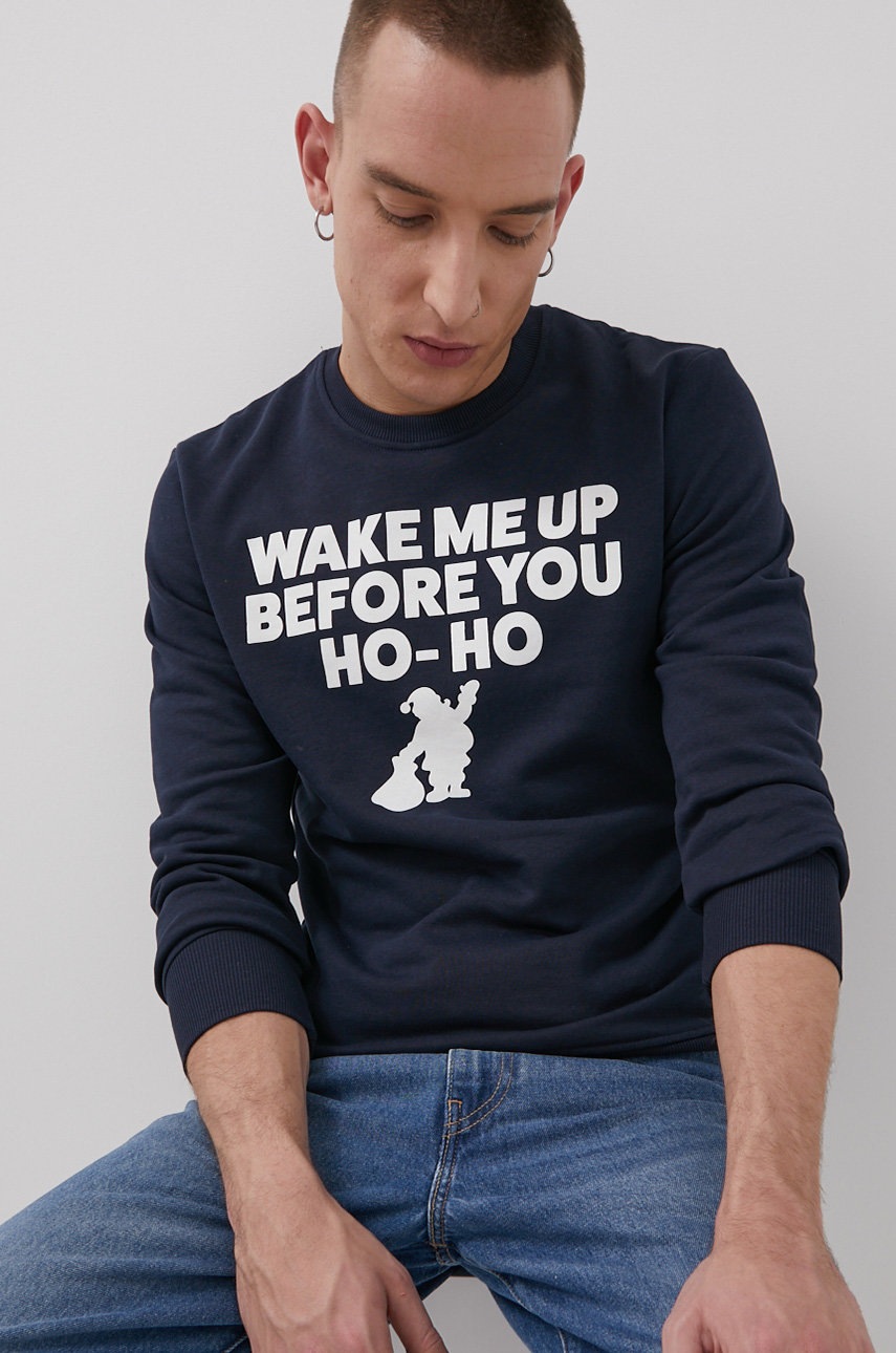 

Кофта Jack & Jones мужская цвет синий с принтом